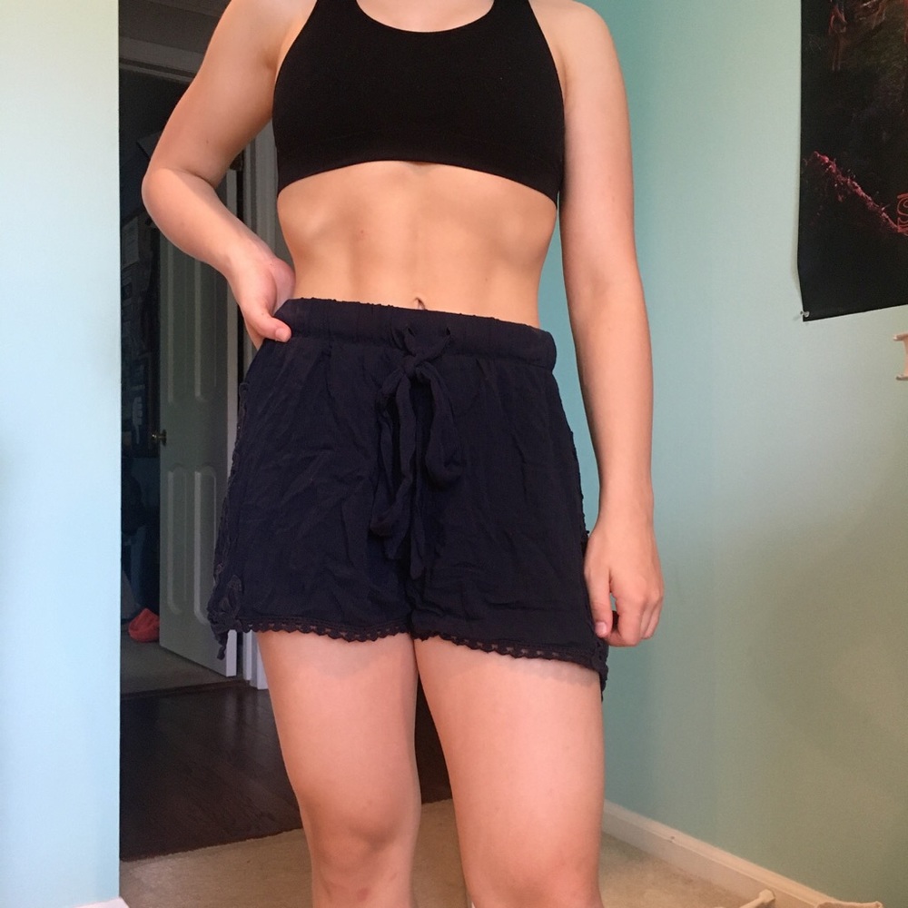 navy lacy shorts!